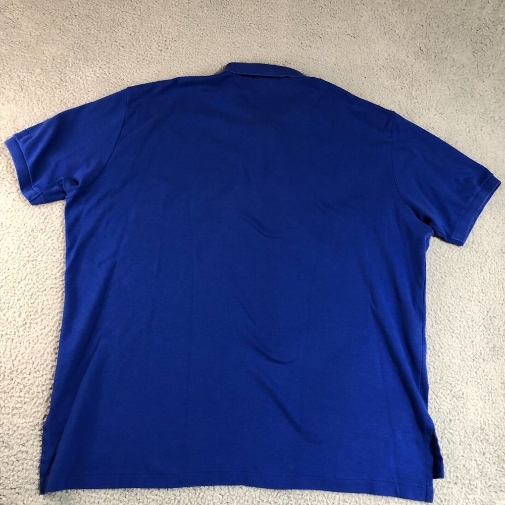 Polo Ralph Lauren Shirt Men 2XL XXL Blue Solid Preppy Golf Embroidered Pony - Picture 11 of 13